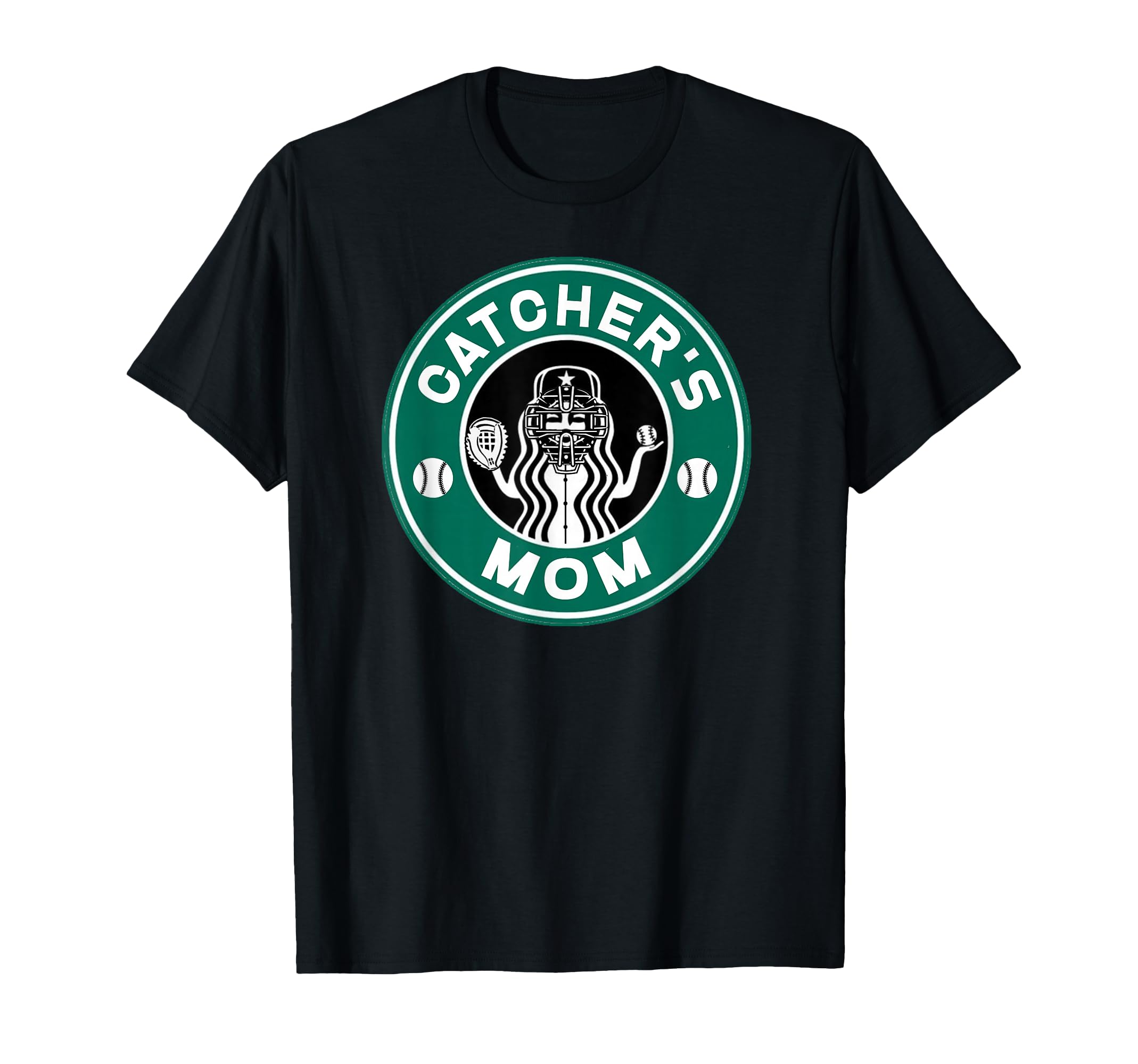 Softball Catchers Mom Mother T-Shirt - Aesthetic Graphic for Adults - T-Shirt, Sweatshirt, Hoodie