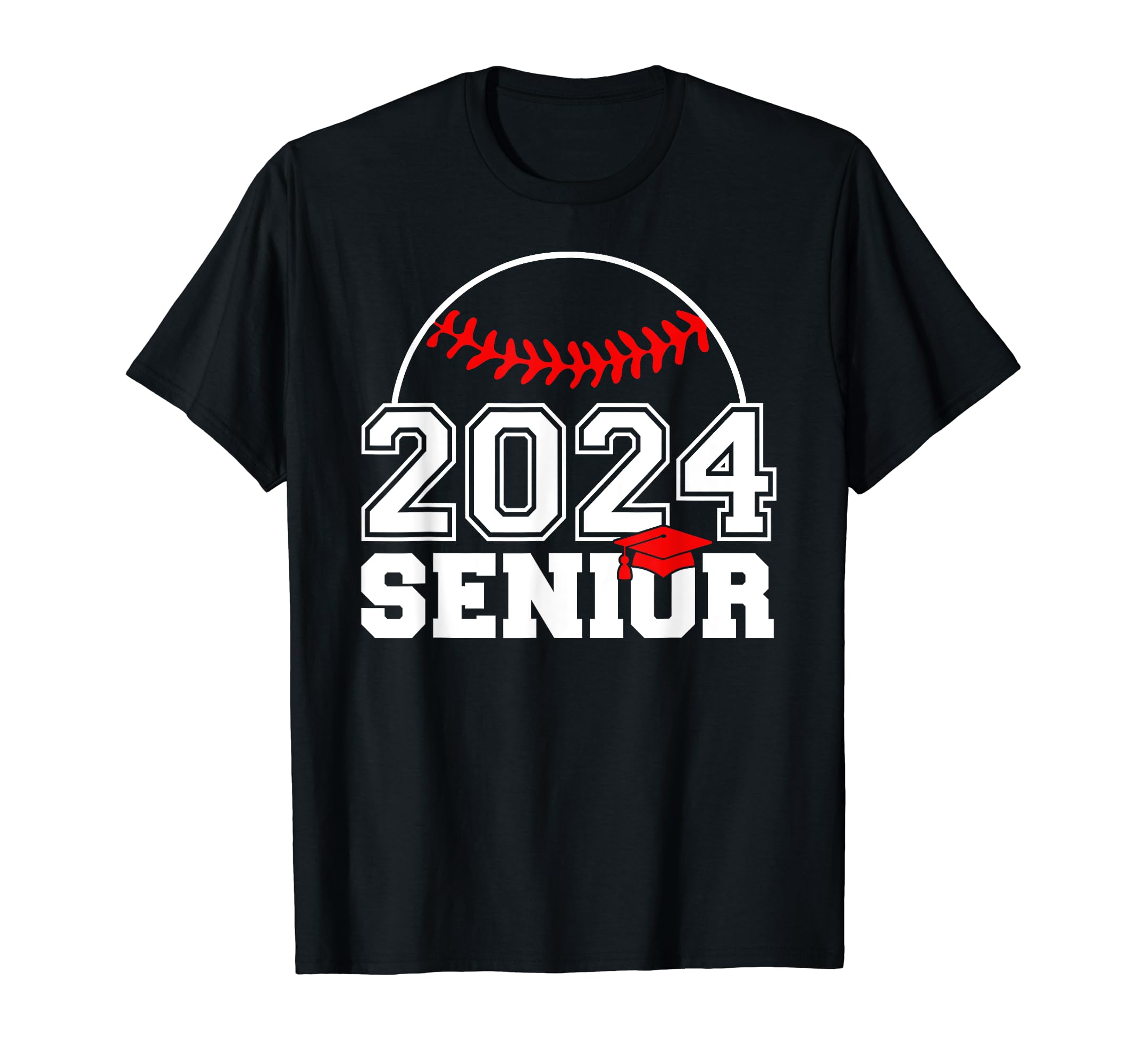 Senior 2024 Baseball Player Class T-Shirt - Casual Everyday Wear Unisex - T-Shirt, Sweatshirt, Hoodie