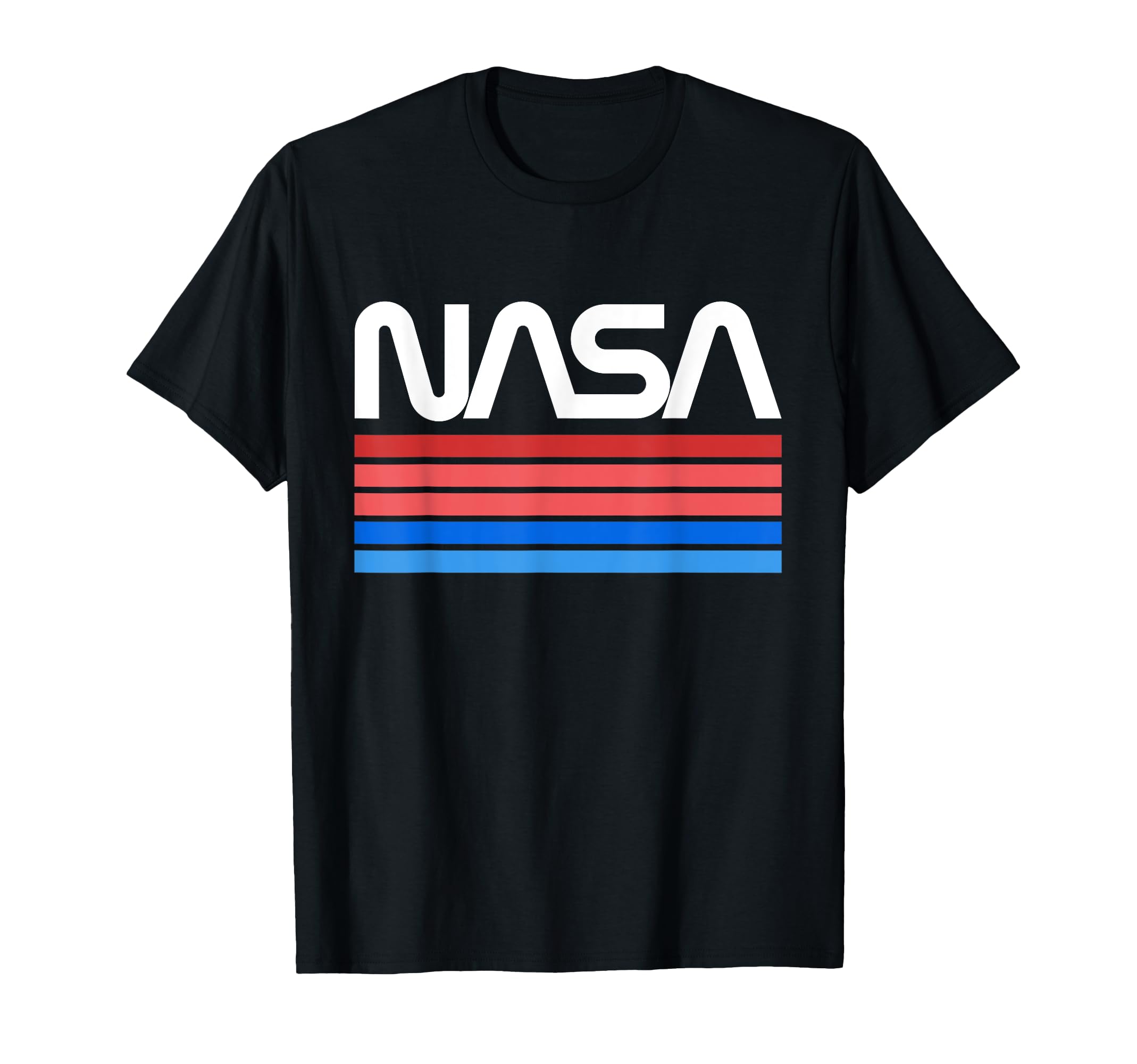 Nasa Stripe Worm Logo T-Shirt - Minimalist Print Men Women - T-Shirt, Sweatshirt, Hoodie