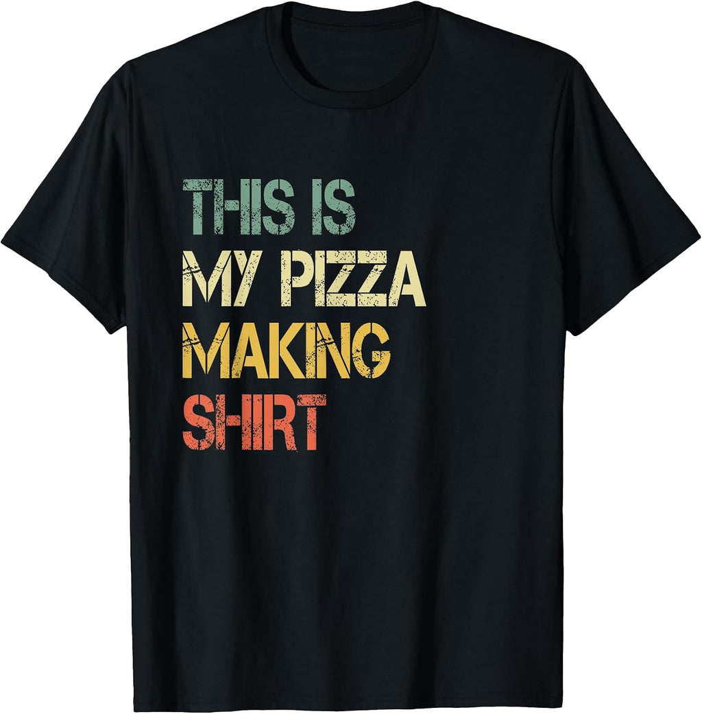 Retro My Pizza Making Fun Lover Apparel - Adult & Kids T-Shirts, Sweatshirts & Hoodies apparel design preview 1