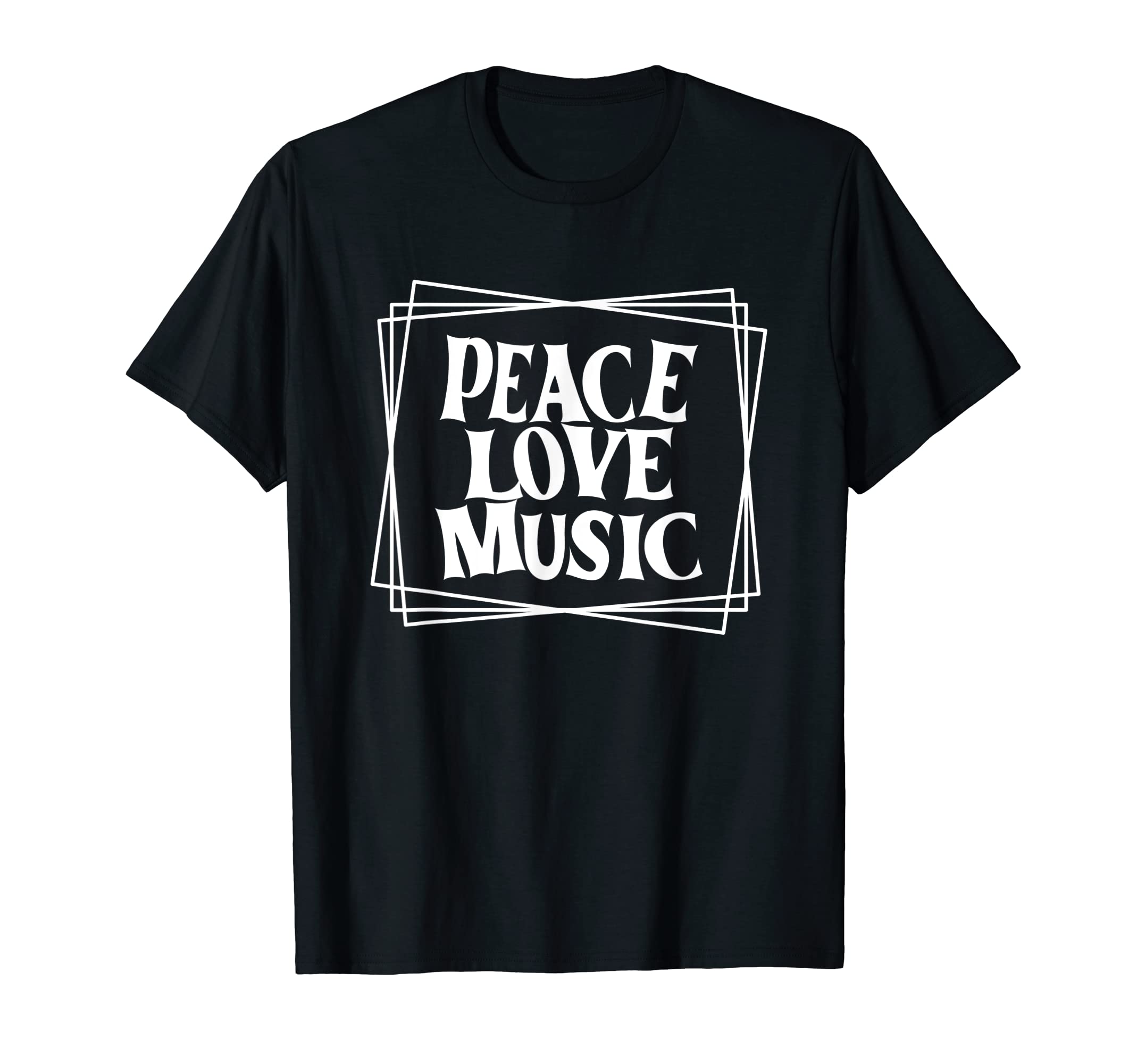 Peace Love Music T-Shirt - Casual Everyday Wear for Adults - T-Shirt, Sweatshirt, Hoodie