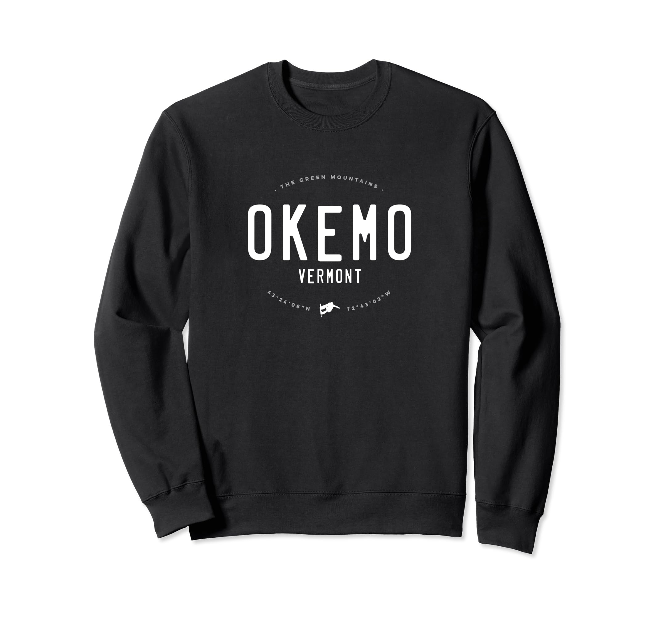 Okemo Vermont Distressed Sweatshirt - Casual Everyday Wear for Adults - T-Shirt, Sweatshirt, Hoodie