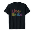 Lite Brite Rainbow Multicolored Pegs Logo T-Shirt - Trendy Graphic Unisex - T-Shirt, Sweatshirt, Hoodie
