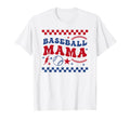 Baseball Mama Groovy Patriotic Sports T-Shirt - Streetwear Style Men Women - T-Shirt, Sweatshirt, Hoodie