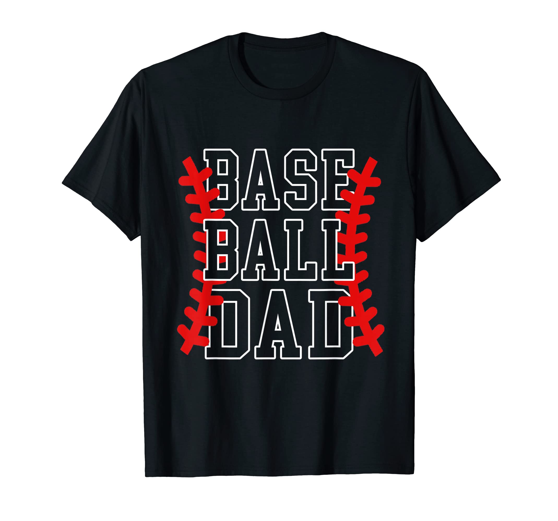 Baseball Dad Baseball Laces T-Shirt - Aesthetic Graphic for Adults - T-Shirt, Sweatshirt, Hoodie