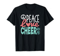 Peace Love Cheer Cheerleader Gifts Teen T-Shirt - Streetwear Style Unisex - T-Shirt, Sweatshirt, Hoodie
