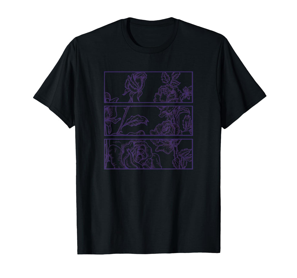 Purple Roses Aesthetic Soft Grunge T-Shirt - Trendy Graphic Men Women - T-Shirt, Sweatshirt, Hoodie