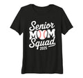 Womens Senior Mom Squad 2025 Baseball T-Shirt - Minimalist Print Men Women - T-Shirt, Sweatshirt, Hoodie