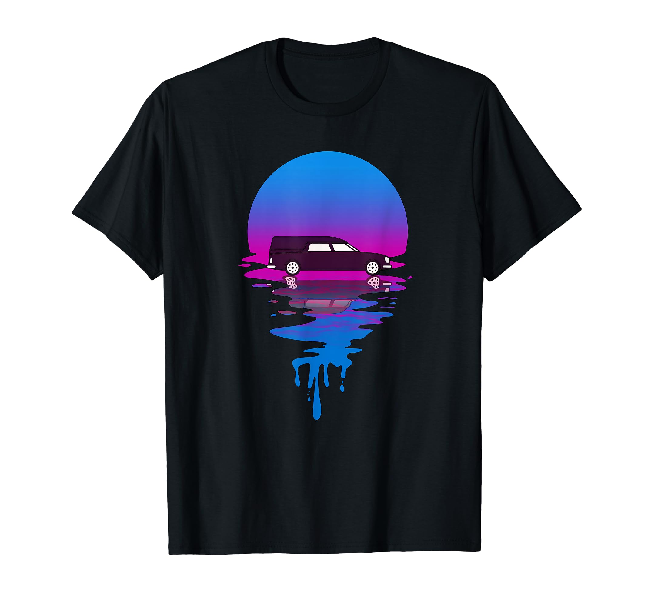 Sunset Hearse T-Shirt - Novelty Apparel for Adults - T-Shirt, Sweatshirt, Hoodie
