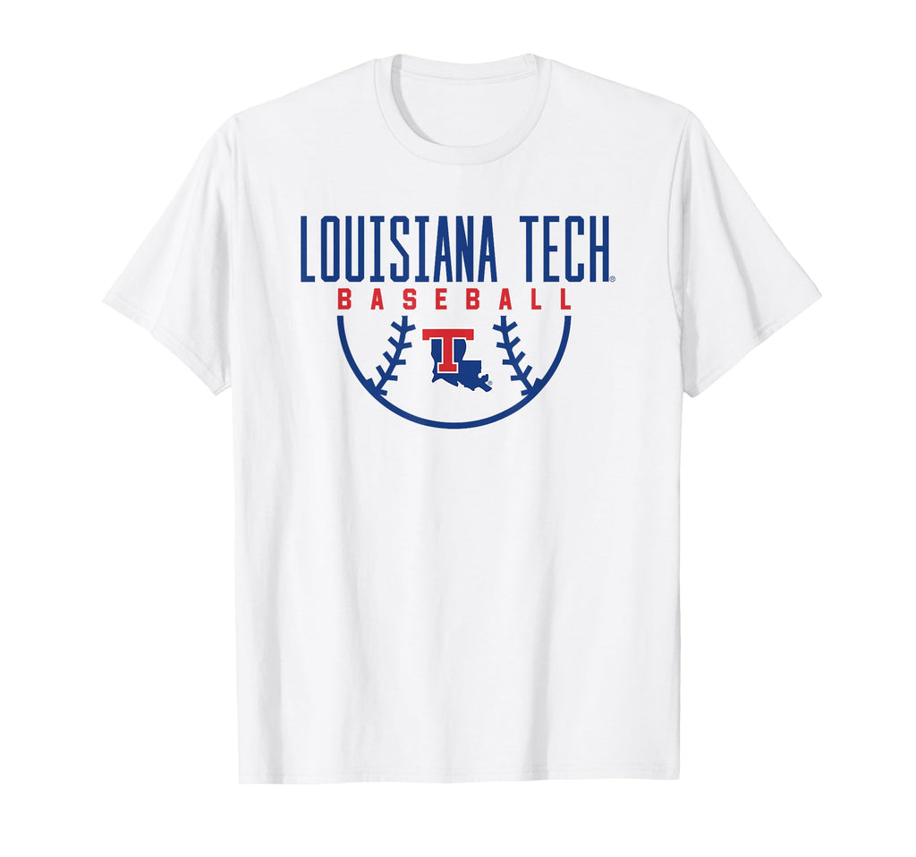 Louisiana Tech Bulldogs Baseball Arch T-Shirt - Unique Graphic Men Women - T-Shirt, Sweatshirt, Hoodie