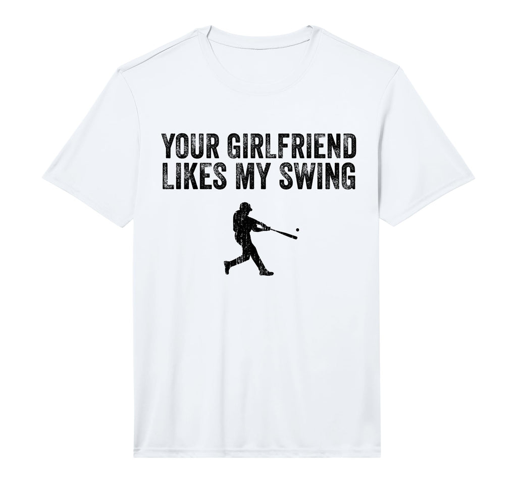 Mens Baseball Your Girlfriend Likes My T-Shirt - Trendy Graphic Unisex - T-Shirt, Sweatshirt, Hoodie