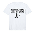 Mens Baseball Your Girlfriend Likes My T-Shirt - Trendy Graphic Unisex - T-Shirt, Sweatshirt, Hoodie