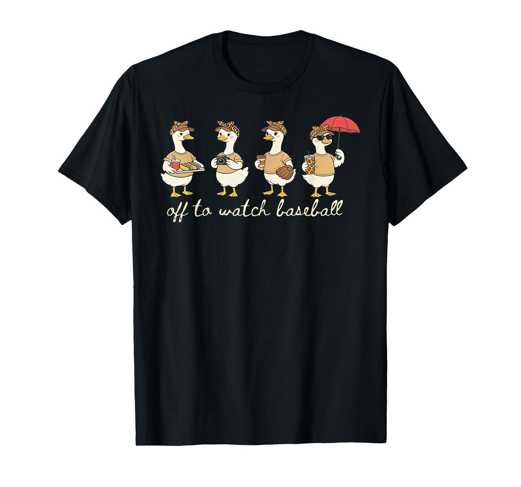 Off To Watch Baseball Funny Baseball T-Shirt - Graphic Print for Adults - T-Shirt, Sweatshirt, Hoodie