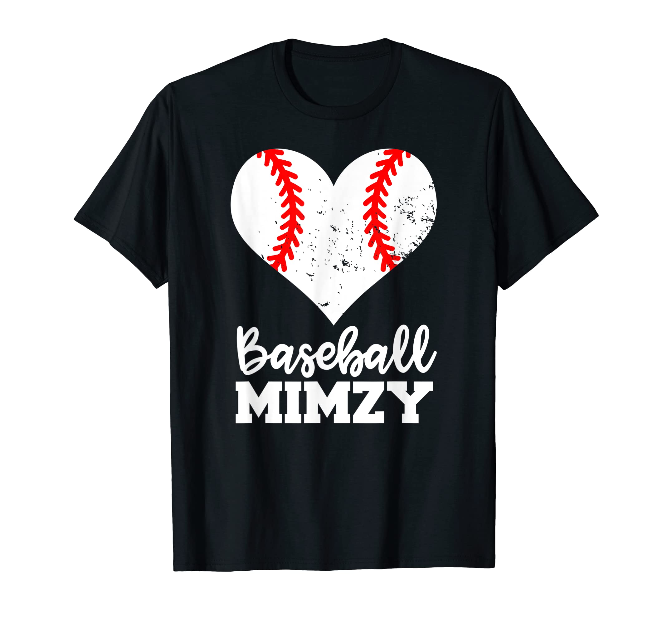 Baseball Mimzy Funny Baseball Heart T-Shirt - Novelty Apparel Men Women - T-Shirt, Sweatshirt, Hoodie
