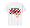 Checkered Baseball Mom Art Coquette Bow T-Shirt - Streetwear Style Unisex - T-Shirt, Sweatshirt, Hoodie