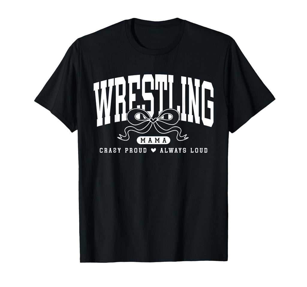 Groovy Wrestling Mama Coquette Bow T-Shirt - Streetwear Style for Adults - T-Shirt, Sweatshirt, Hoodie