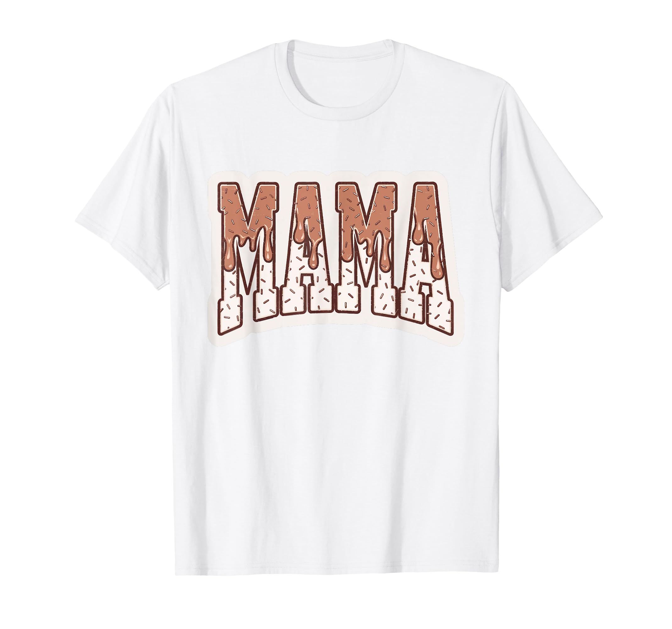 Baseball Drip Mom Ice Cream Drip T-Shirt - Fun Novelty Design for Adults - T-Shirt, Sweatshirt, Hoodie