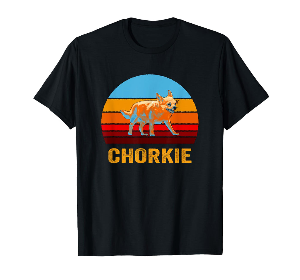 Sunset Chorkie T-Shirt - Custom Art Print Men Women - T-Shirt, Sweatshirt, Hoodie