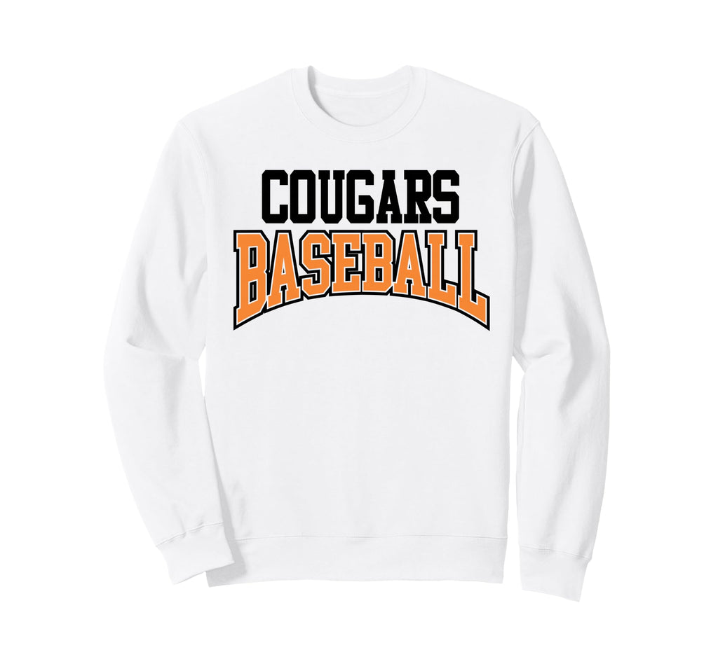 Cougars Baseball Mom Mascot Sports Sweatshirt - Minimalist Print Unisex - T-Shirt, Sweatshirt, Hoodie