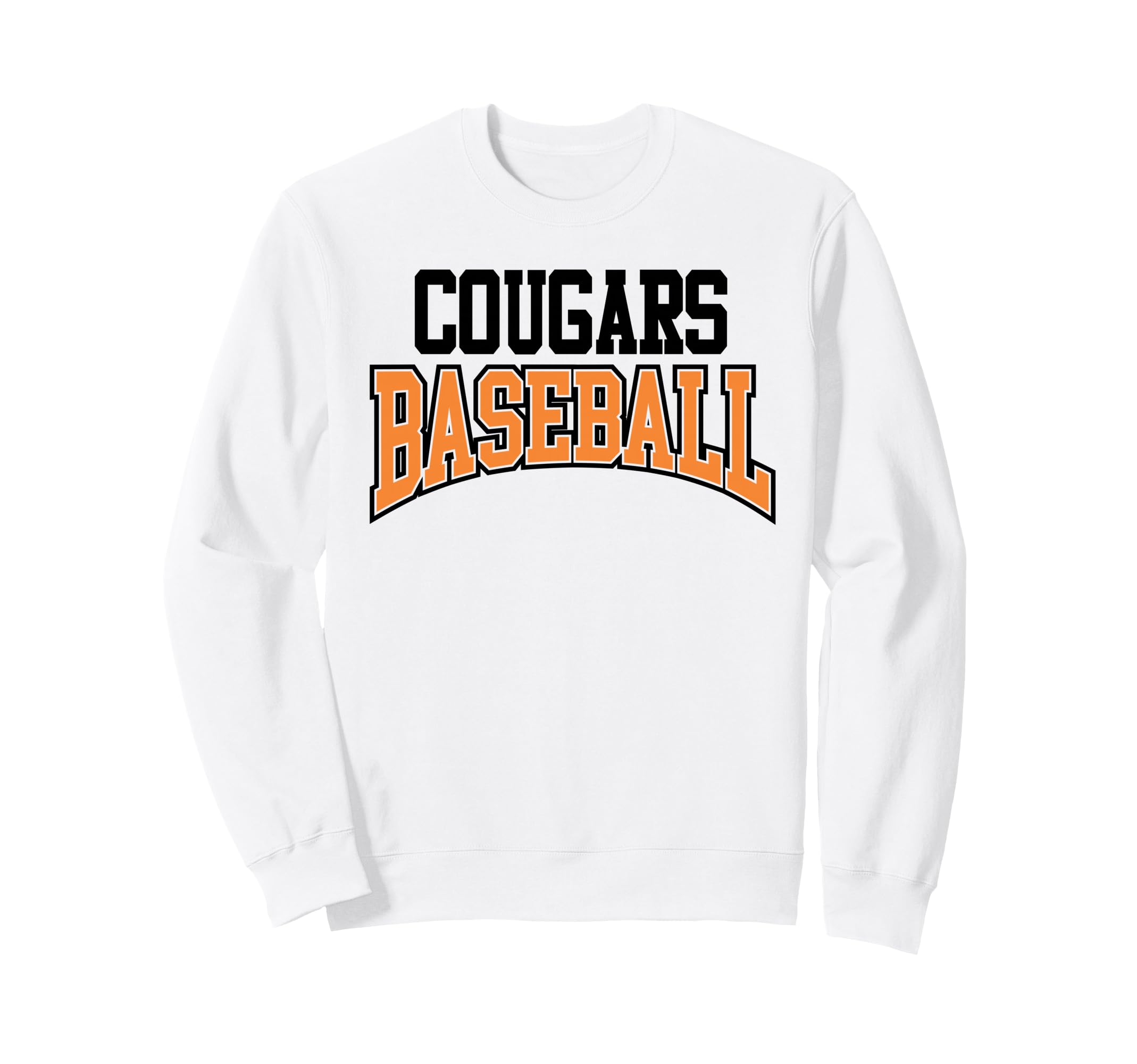 Cougars Baseball Mom Mascot Sports Sweatshirt - Minimalist Print Unisex - T-Shirt, Sweatshirt, Hoodie