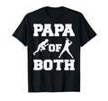 Papa Both Funny Baseball And Track And T-Shirt - Trendy Graphic Men Women - T-Shirt, Sweatshirt, Hoodie