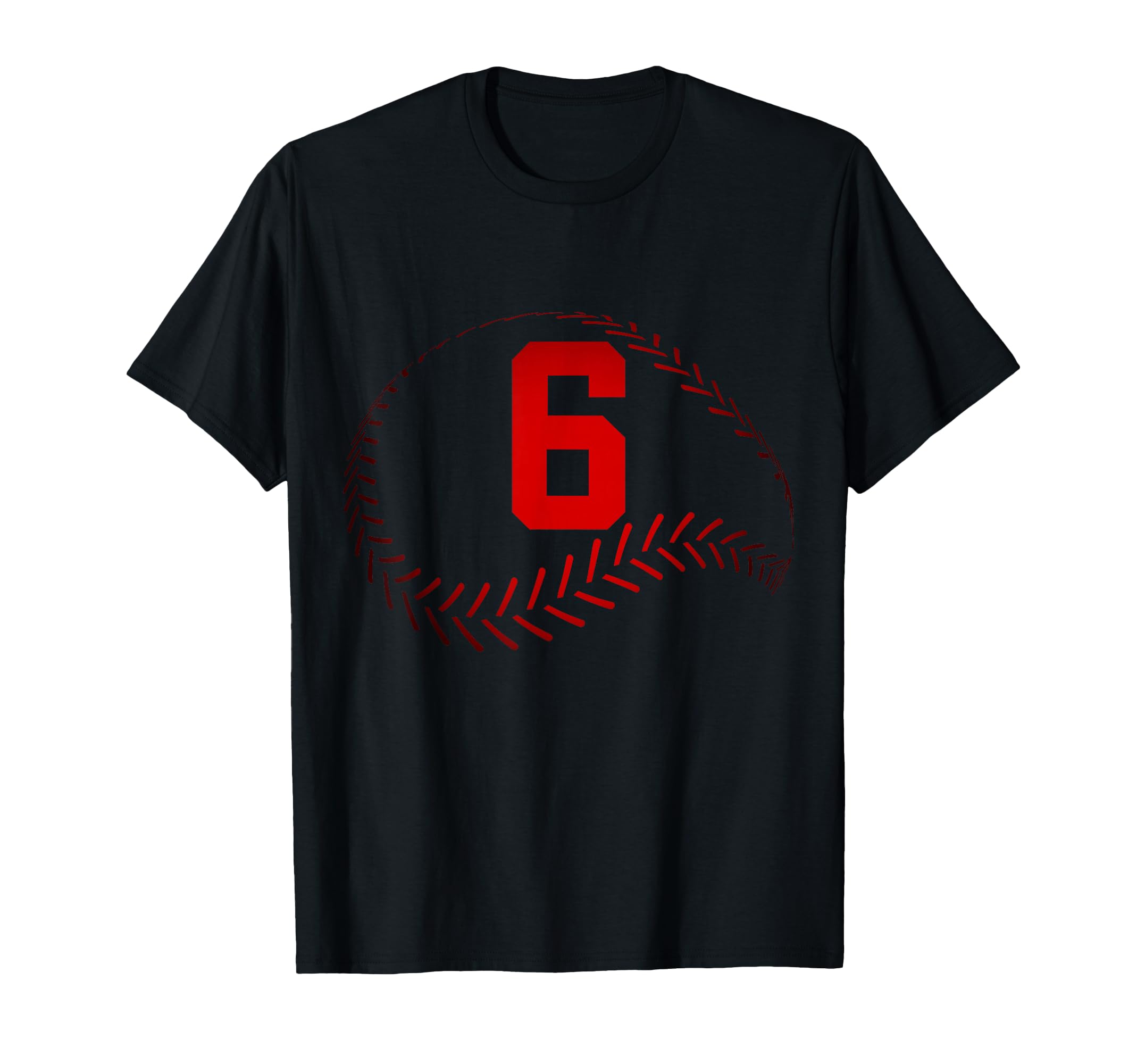 Number 6 Years Baseball 6Th Birthday T-Shirt - Streetwear Style Men Women - T-Shirt, Sweatshirt, Hoodie