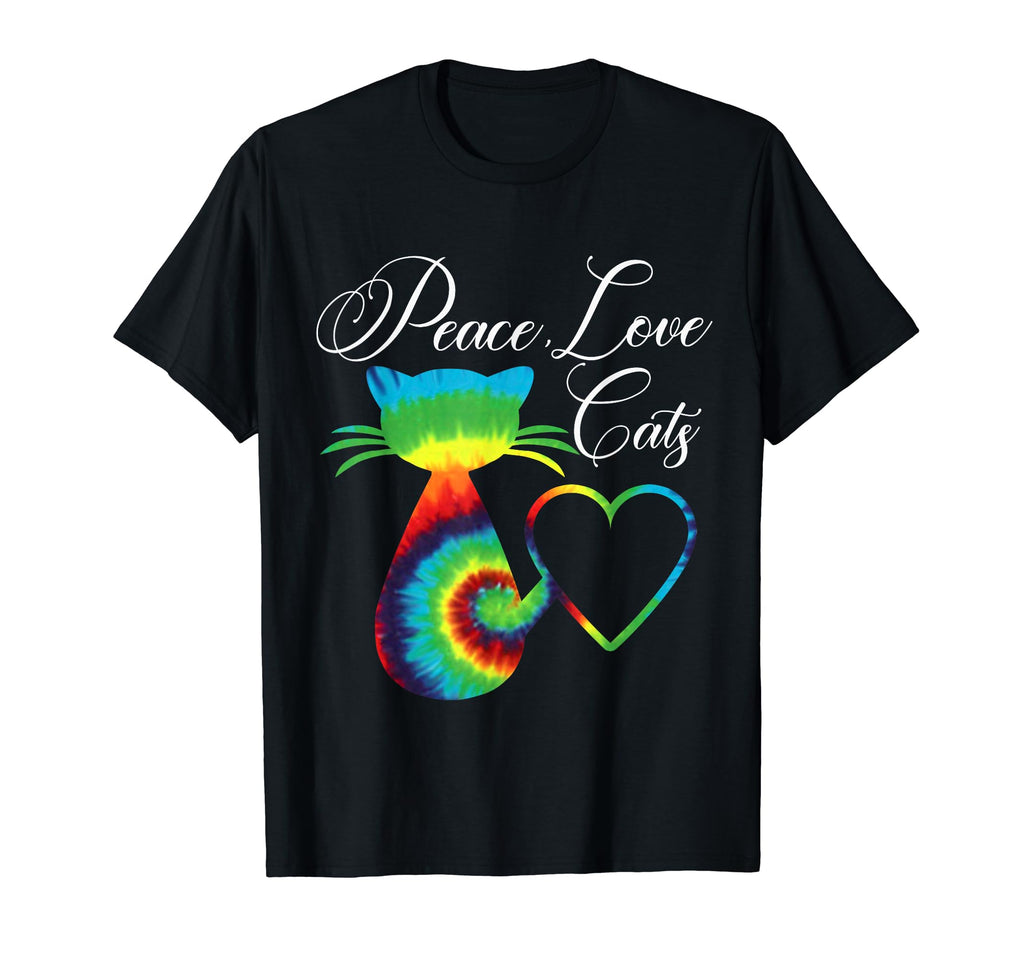 Tie Dye Cat Gifts Cat Lovers Peace T-Shirt - Trendy Graphic for Adults - T-Shirt, Sweatshirt, Hoodie