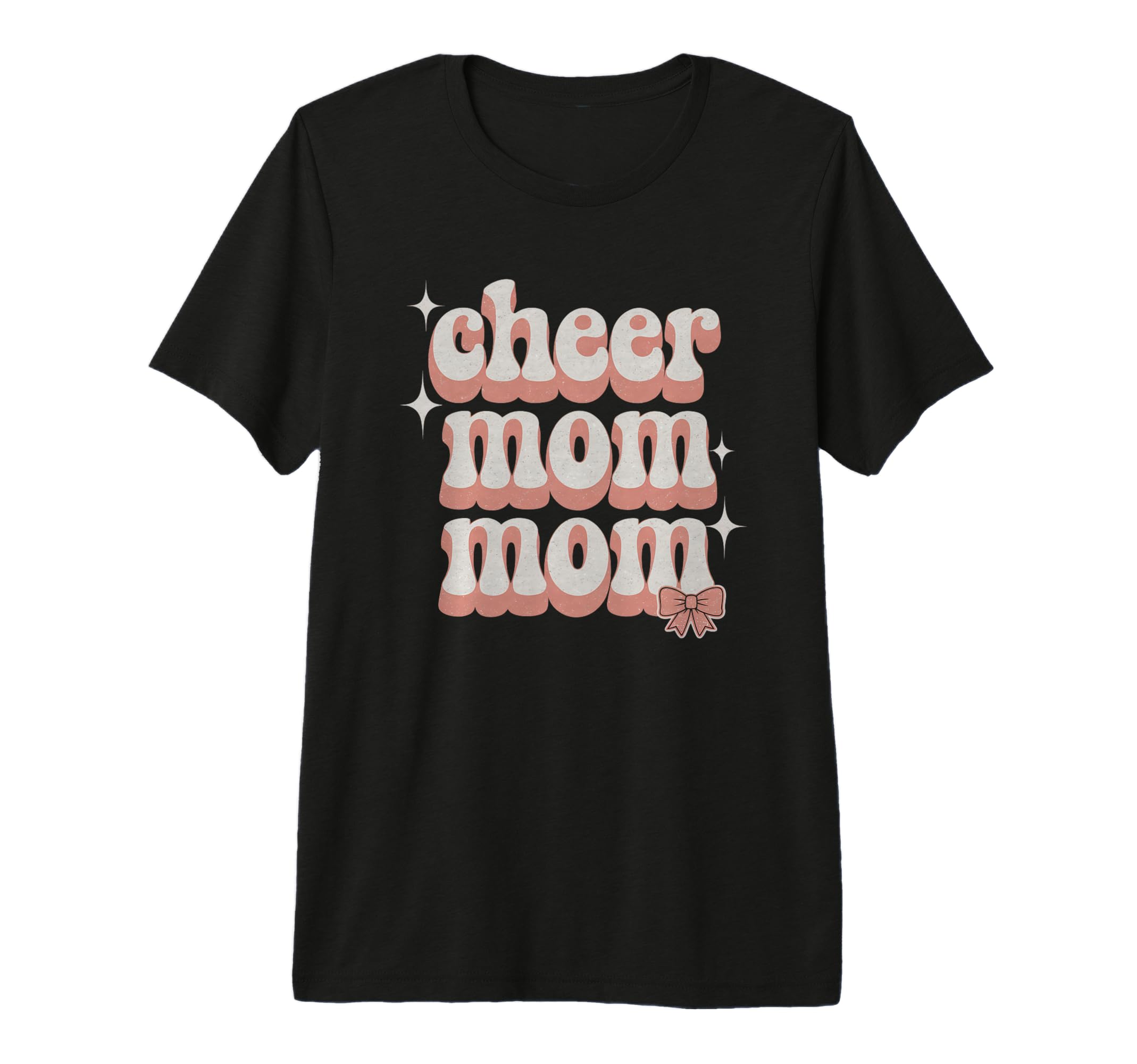 Cheer Mom Mother Bow Cheerleader Game Day T-Shirt - Graphic Print Unisex - T-Shirt, Sweatshirt, Hoodie
