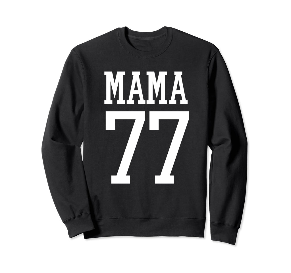 Number 77 Mama Biggest Fan Spirit Sweatshirt - Custom Art Print Men Women - T-Shirt, Sweatshirt, Hoodie