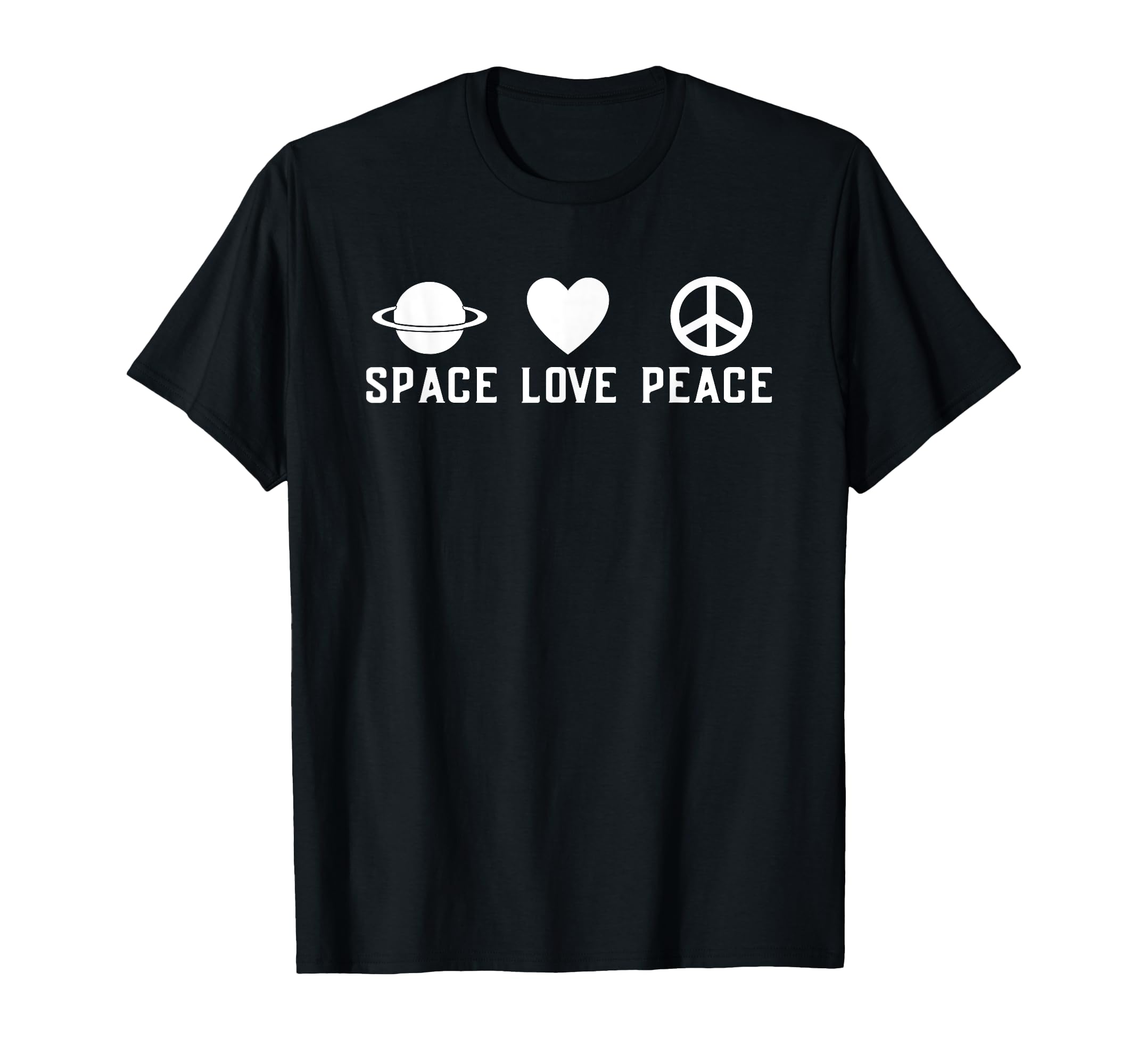 Space Love Peace Heart Planet Gift Sweatshirt - Custom Art Print Men Women - T-Shirt, Sweatshirt, Hoodie