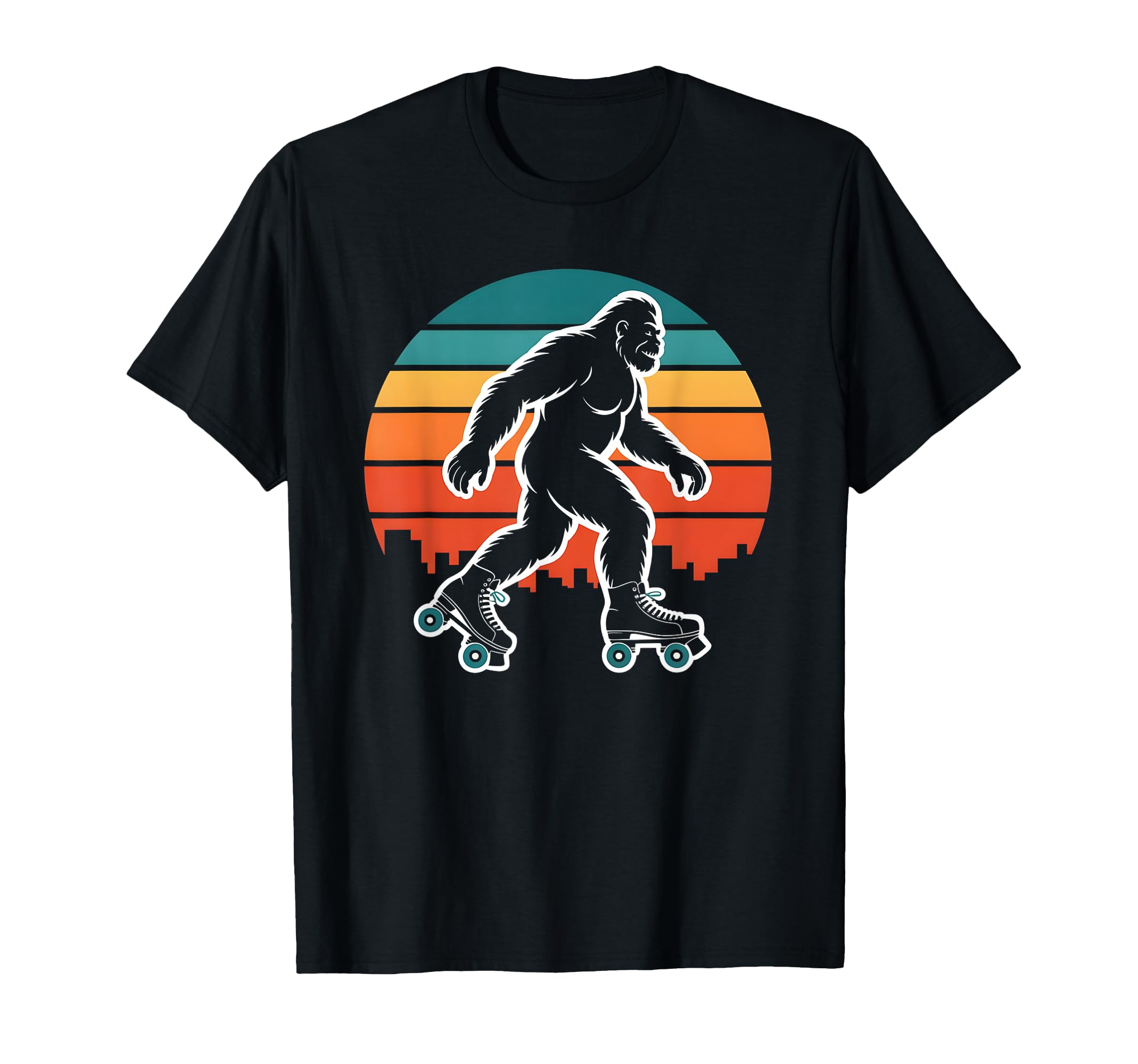 Bigfoot Roller Skates Urban Sunset T-Shirt - Streetwear Style Unisex - T-Shirt, Sweatshirt, Hoodie