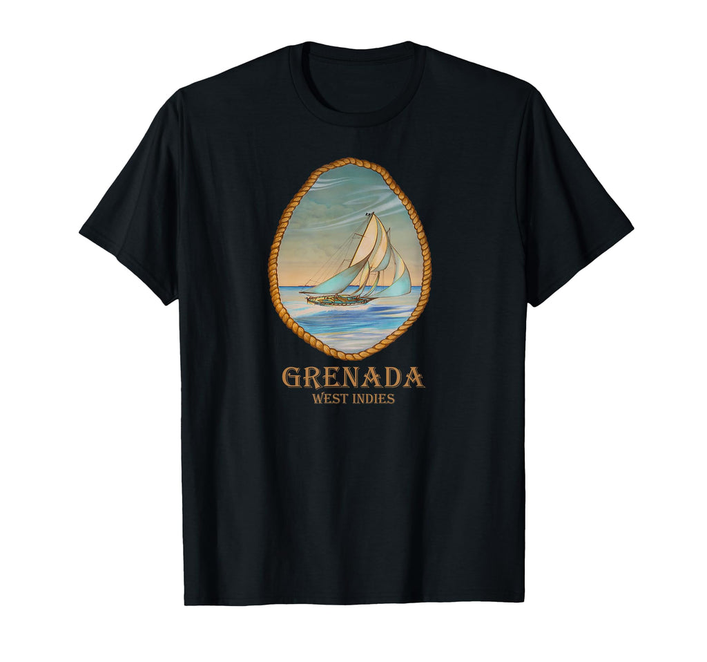 Grenada West Indies Sailboat Vacation T-Shirt - Novelty Apparel Unisex - T-Shirt, Sweatshirt, Hoodie