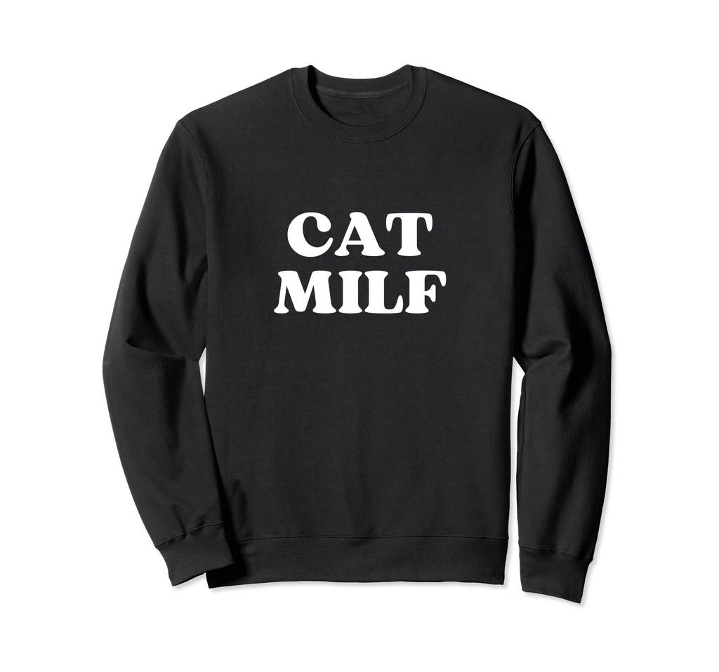 Cat Milf Y2K Aesthetic Sweatshirt - Aesthetic Graphic Unisex - T-Shirt, Sweatshirt, Hoodie