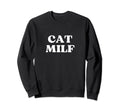 Cat Milf Y2K Aesthetic Sweatshirt - Aesthetic Graphic Unisex - T-Shirt, Sweatshirt, Hoodie