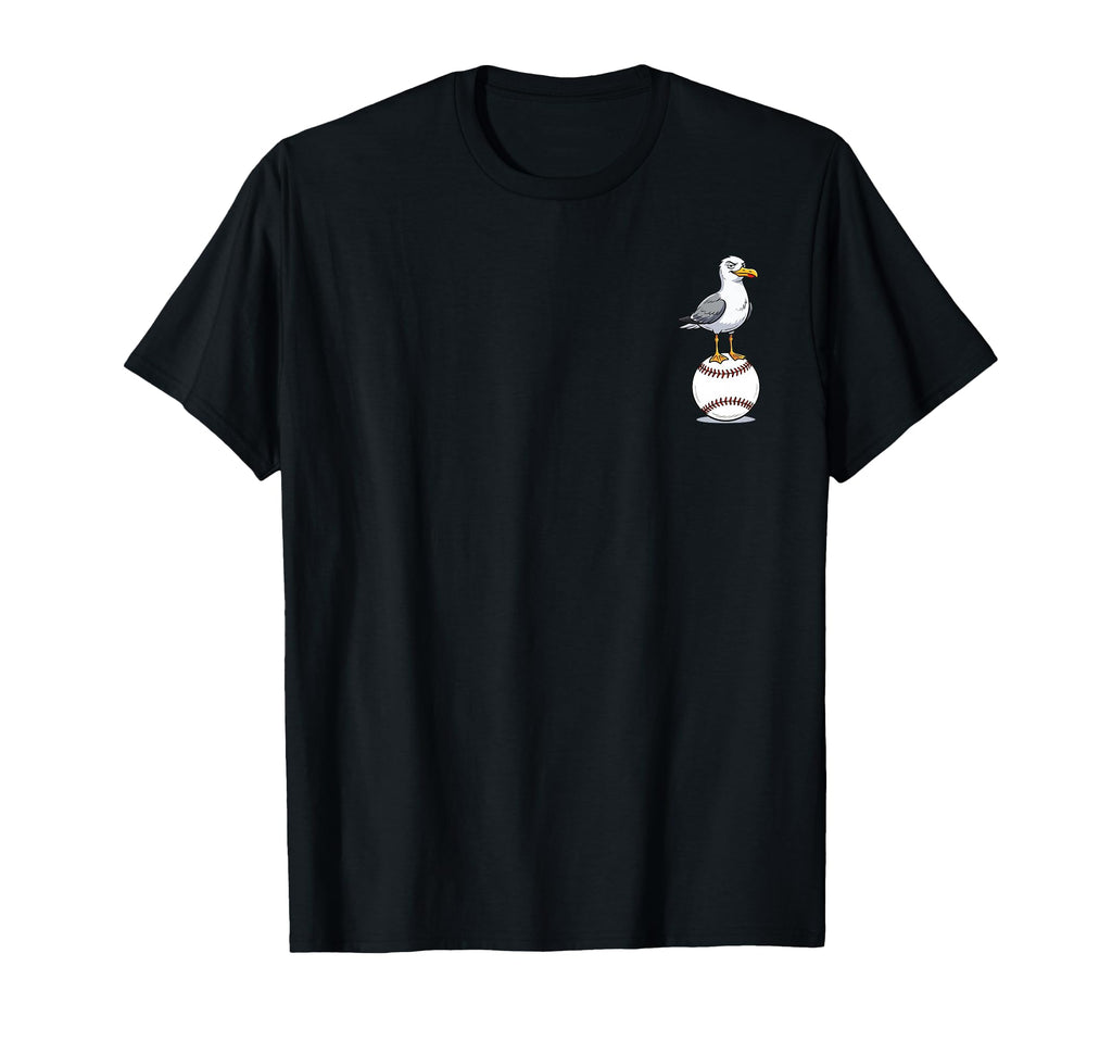 2 Sided Mine Seagull Funny Bird Playing T-Shirt - Streetwear Style Unisex - T-Shirt, Sweatshirt, Hoodie