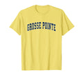 Grosse Pointe Michigan Mi Sports Navy T-Shirt - Unique Graphic Unisex - T-Shirt, Sweatshirt, Hoodie