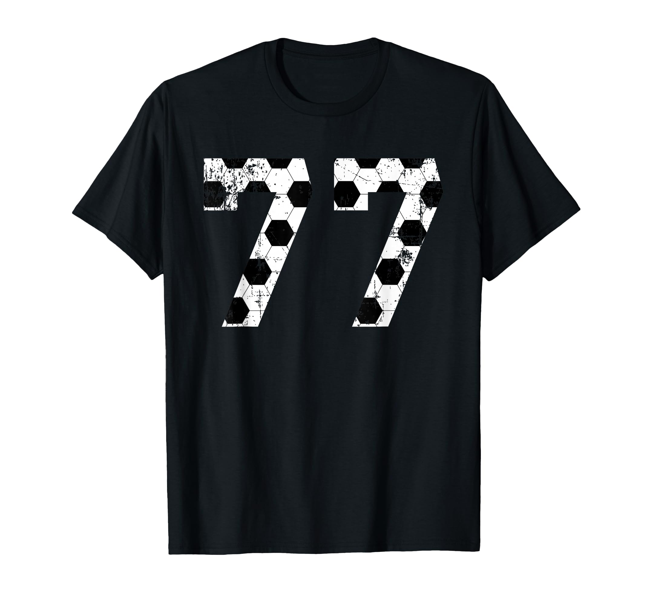 Soccer 77 Jersey Number T-Shirt - Custom Art Print Men Women - T-Shirt, Sweatshirt, Hoodie