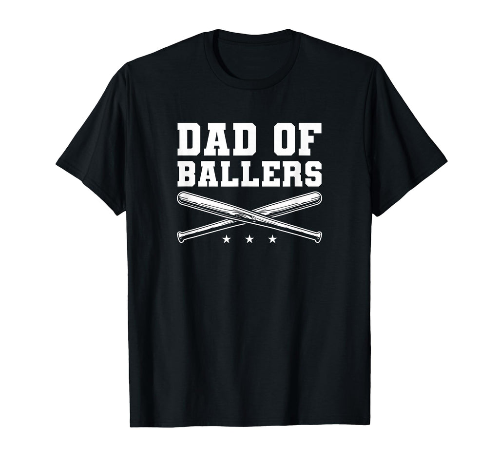 Dad Ballers Baseball Softball T-Shirt - Fun Novelty Design Men Women - T-Shirt, Sweatshirt, Hoodie