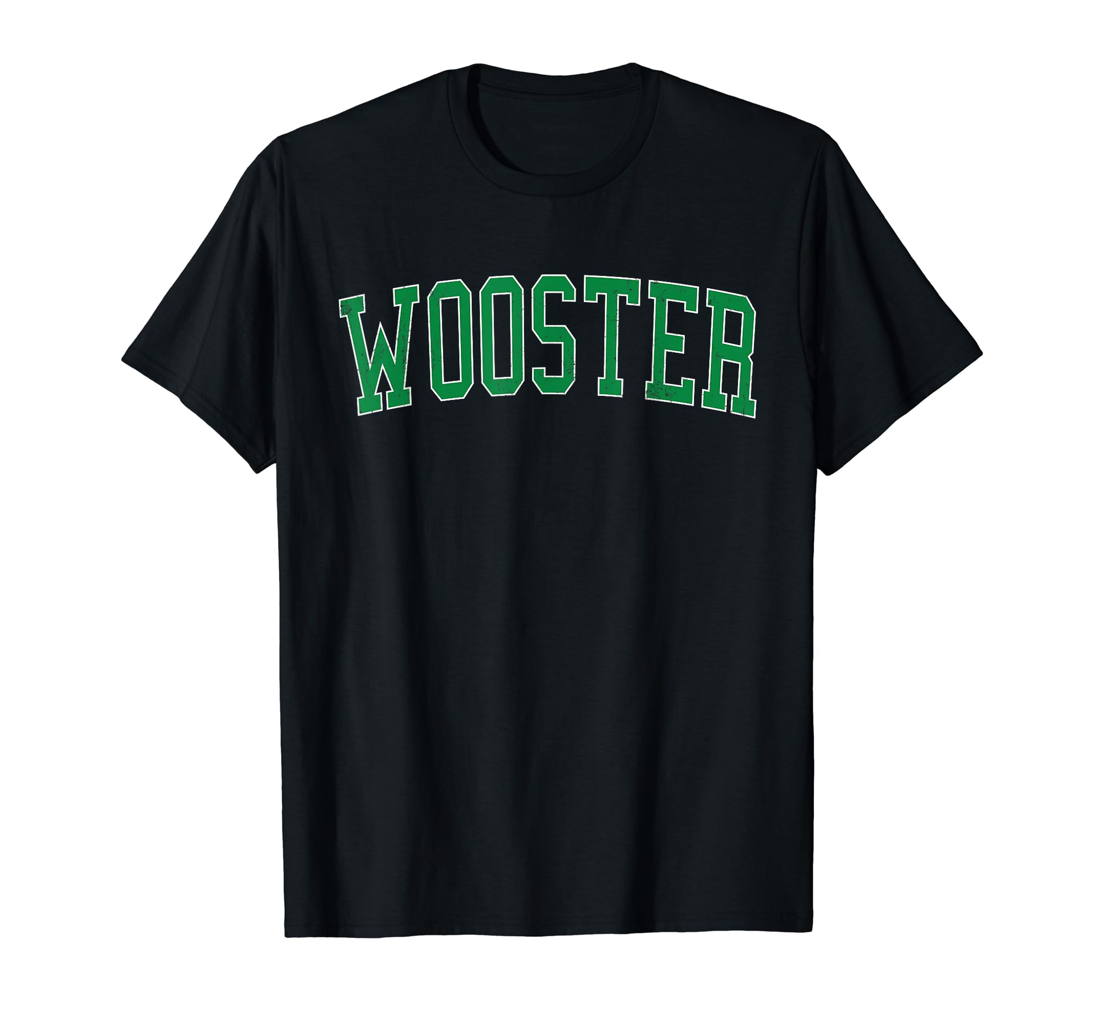 Wooster Oh Distressed Green T-Shirt - Casual Everyday Wear for Adults - T-Shirt, Sweatshirt, Hoodie