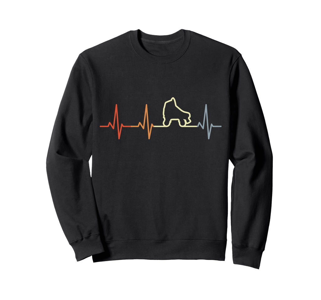 Roller Skates Heartline Roller Sweatshirt - Unique Graphic for Adults - T-Shirt, Sweatshirt, Hoodie