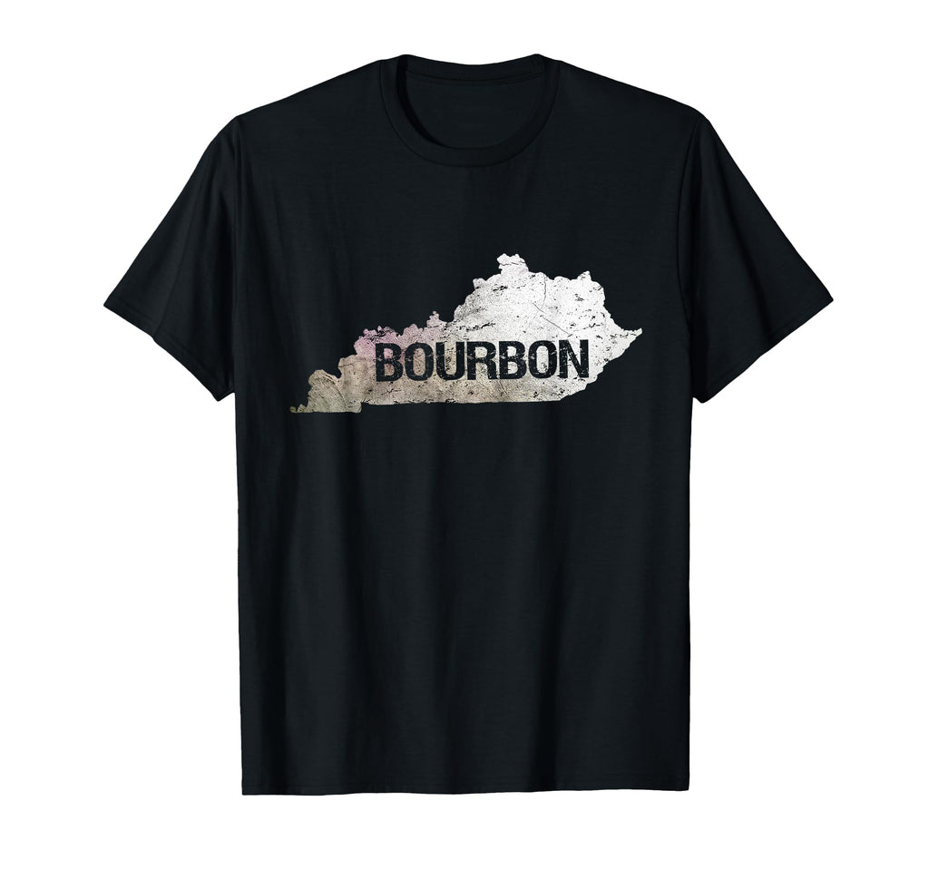 Distressed Kentucky Bourbon Home Outline T-Shirt - Graphic Print Unisex - T-Shirt, Sweatshirt, Hoodie