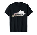 Distressed Kentucky Bourbon Home Outline T-Shirt - Graphic Print Unisex - T-Shirt, Sweatshirt, Hoodie