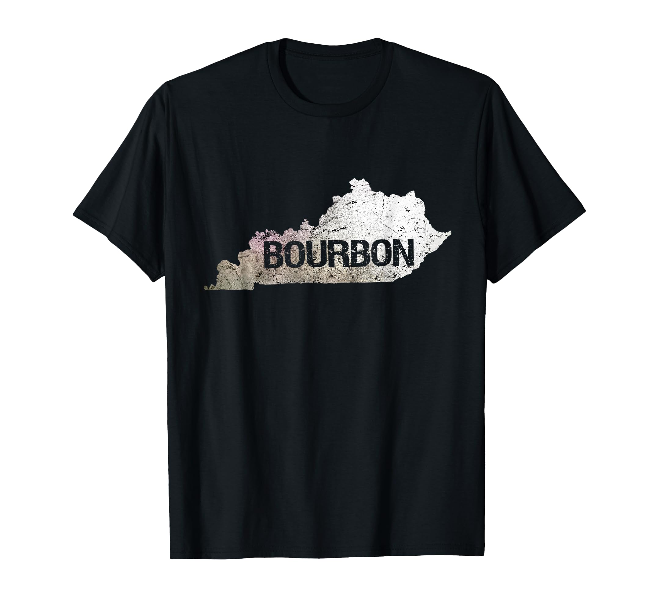 Distressed Kentucky Bourbon Home Outline T-Shirt - Graphic Print Unisex - T-Shirt, Sweatshirt, Hoodie