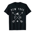 New York Home State Outline T-Shirt - Minimalist Print for Adults - T-Shirt, Sweatshirt, Hoodie