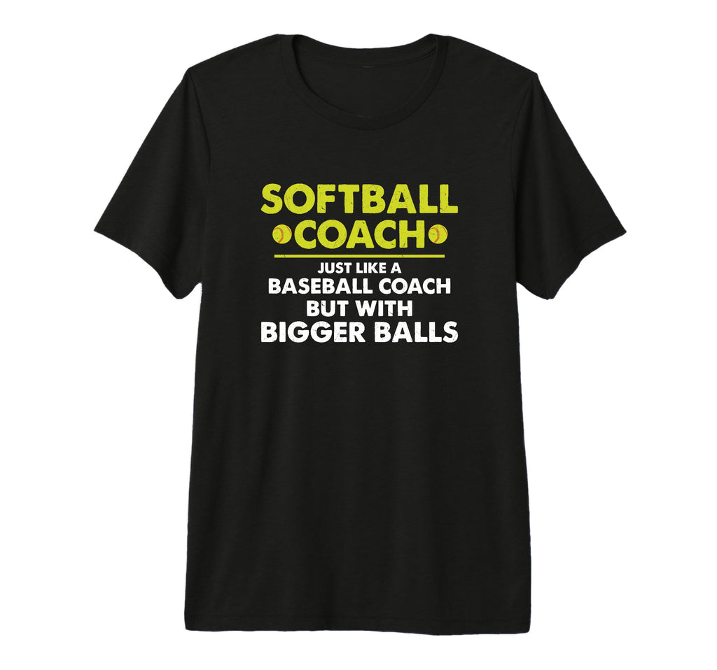 Softball Coach Just Like Baseball T-Shirt - Aesthetic Graphic for Adults - T-Shirt, Sweatshirt, Hoodie