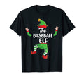 Baseball Elf Family Matching Pajamas Pjs T-Shirt - Graphic Print Men Women - T-Shirt, Sweatshirt, Hoodie