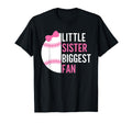 Baseball Little Sister Biggest Fan Teen T-Shirt - Aesthetic Graphic Unisex - T-Shirt, Sweatshirt, Hoodie
