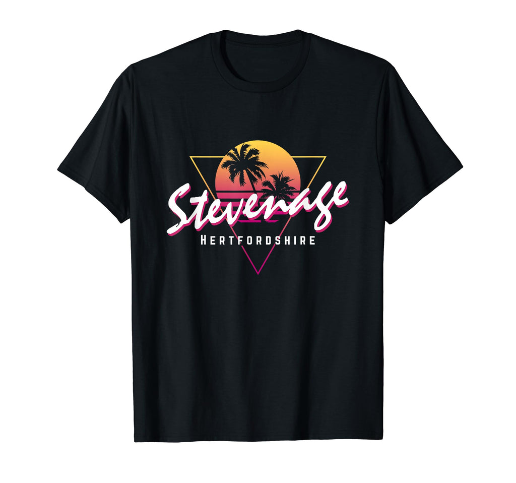 Stevenage Hertfordshire 80S Funny Sunset T-Shirt - Trendy Graphic Unisex - T-Shirt, Sweatshirt, Hoodie
