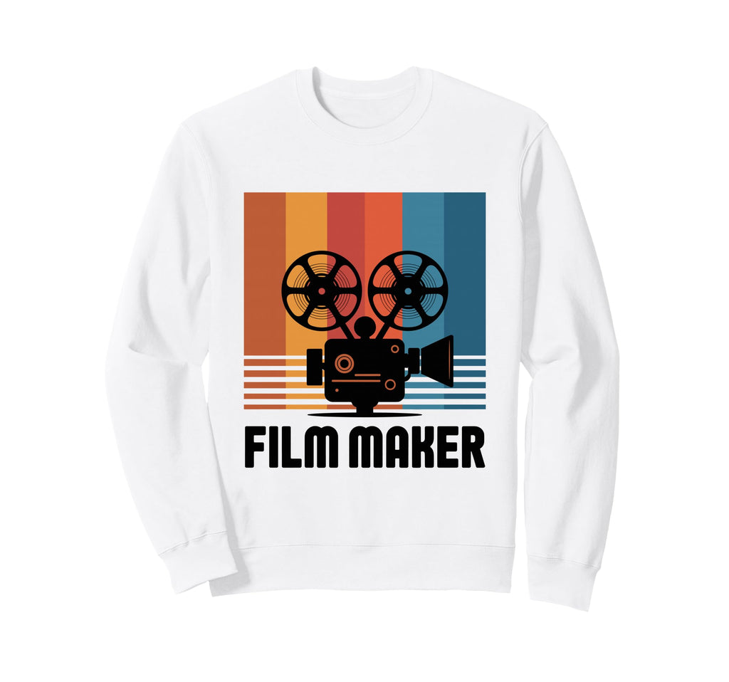 Film Maker Camera Filmmaking Crew Sweatshirt - Casual Everyday Wear Unisex - T-Shirt, Sweatshirt, Hoodie