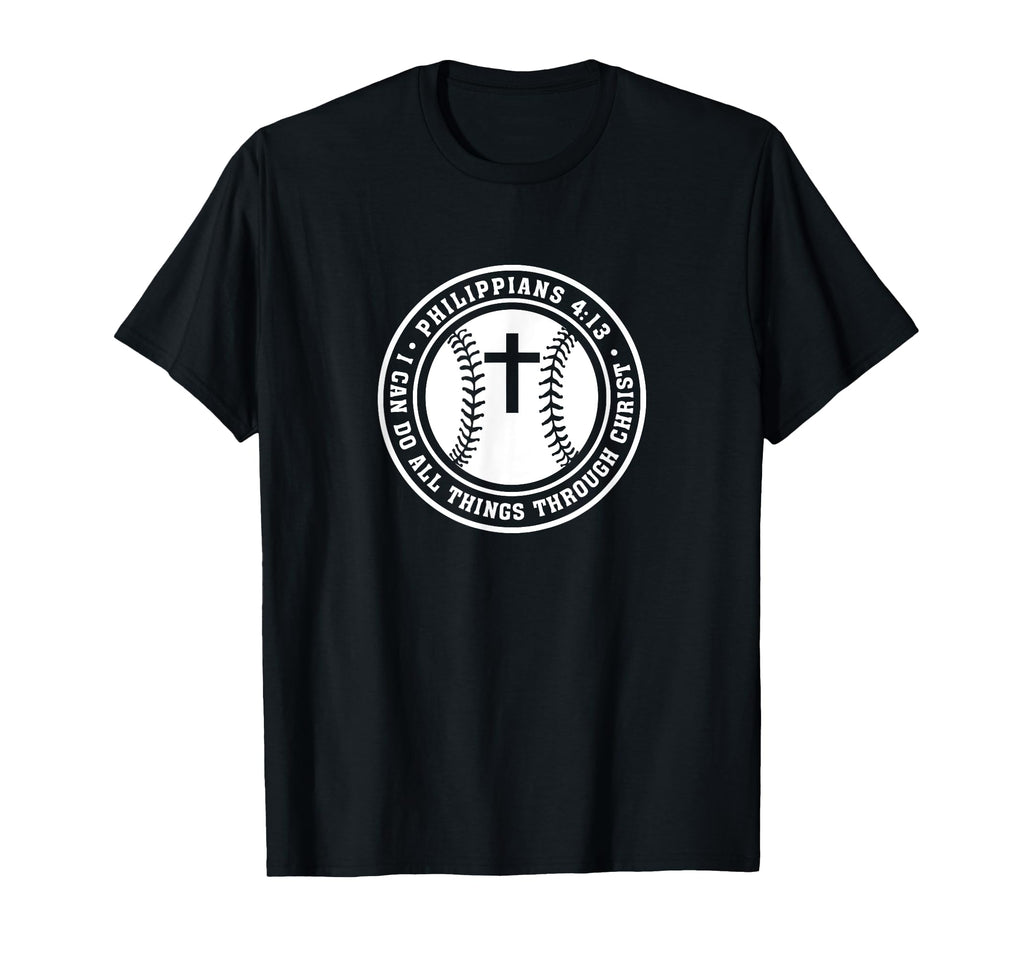 Philippians 4 13 Christian Baseball T-Shirt - Minimalist Print for Adults - T-Shirt, Sweatshirt, Hoodie